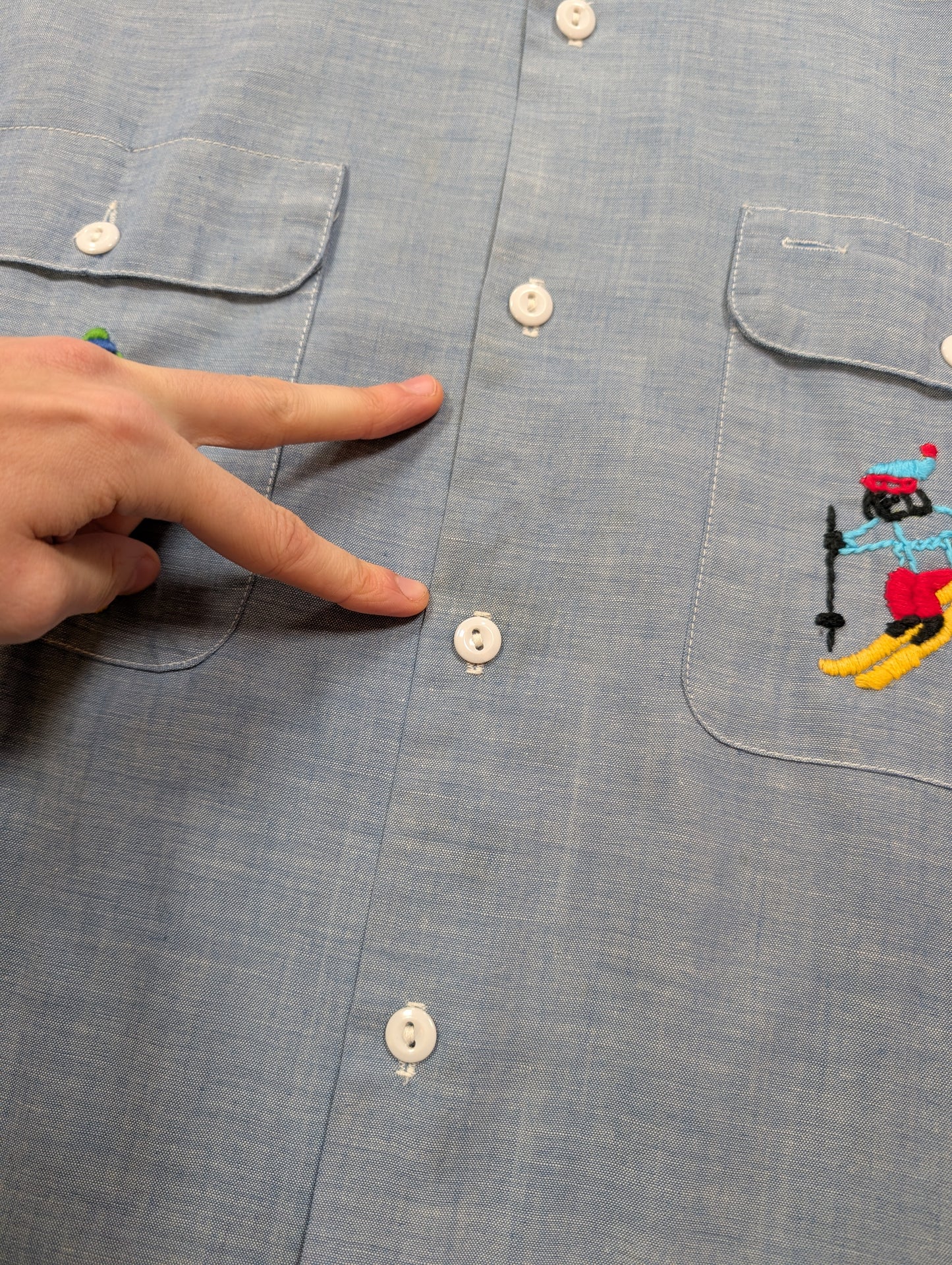 1970s JC Penney Big Mac embroidered shirt