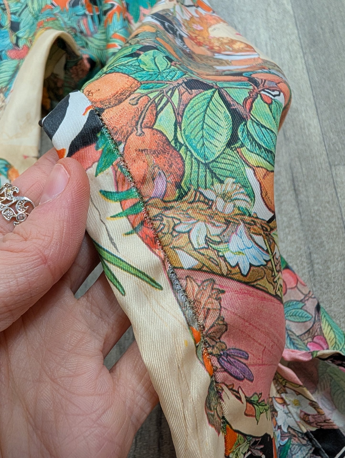 1970s Jason Earl novelty Alphonse Mucha print shirt