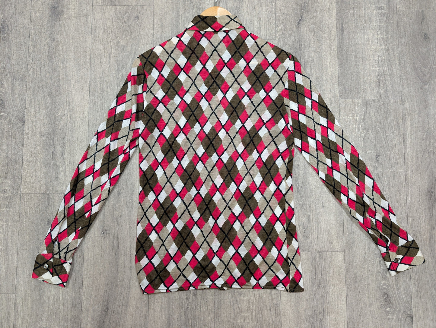 1970s Ranger pink/brown shirt