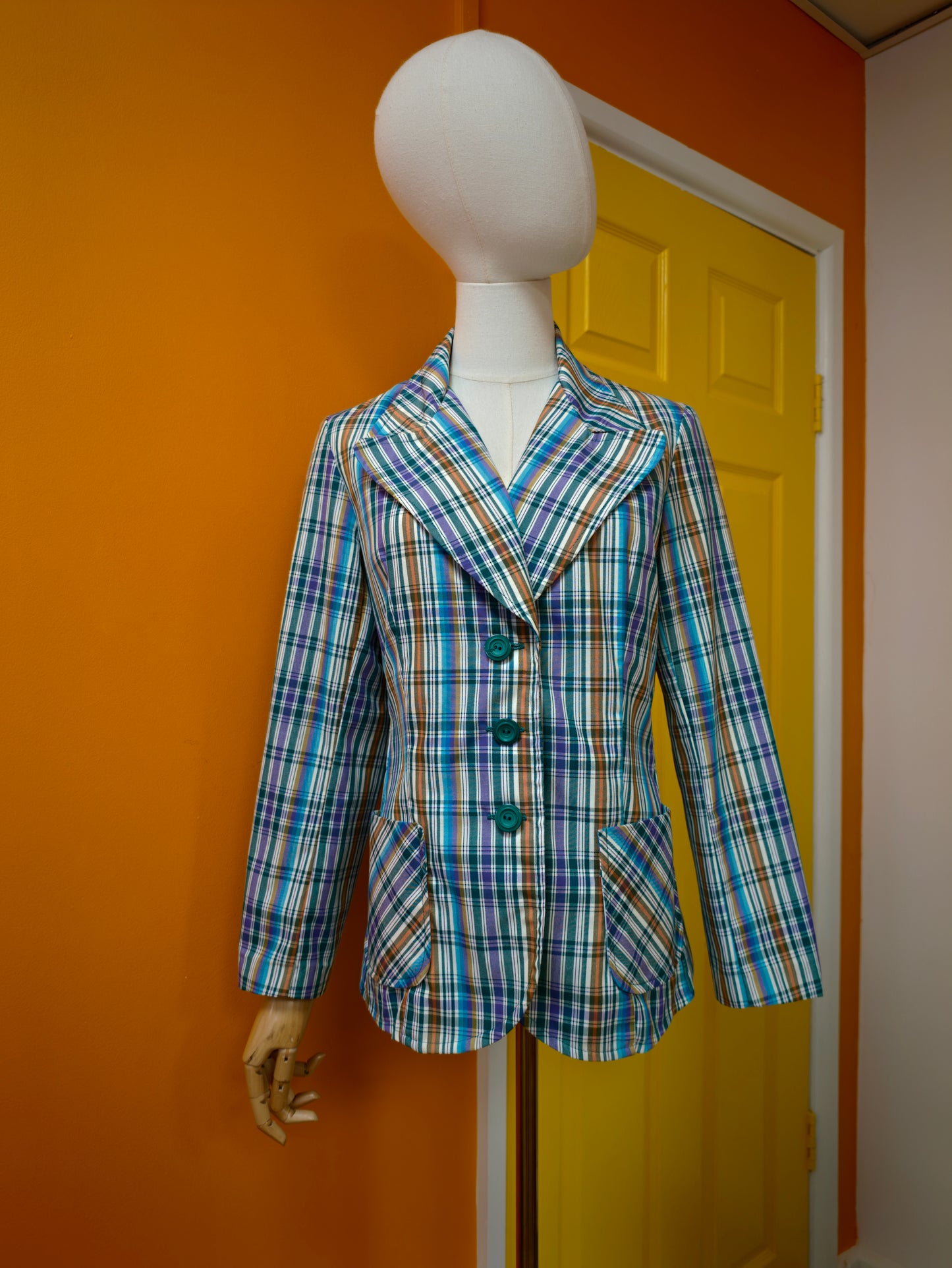 1970s St Michael check jacket - S/M