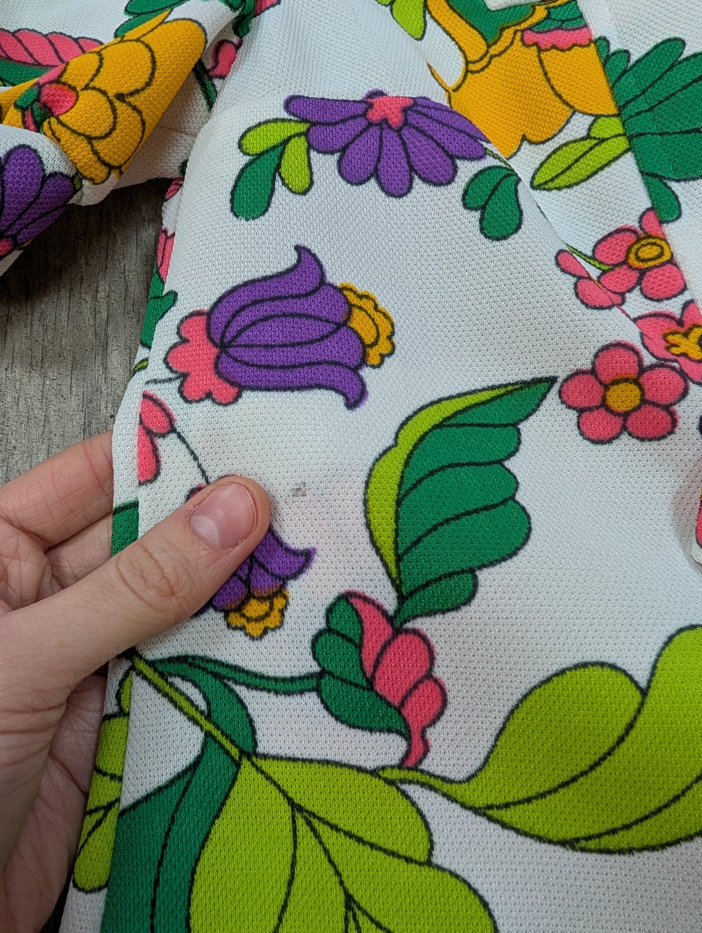 1960s floral mini dress - XS/6