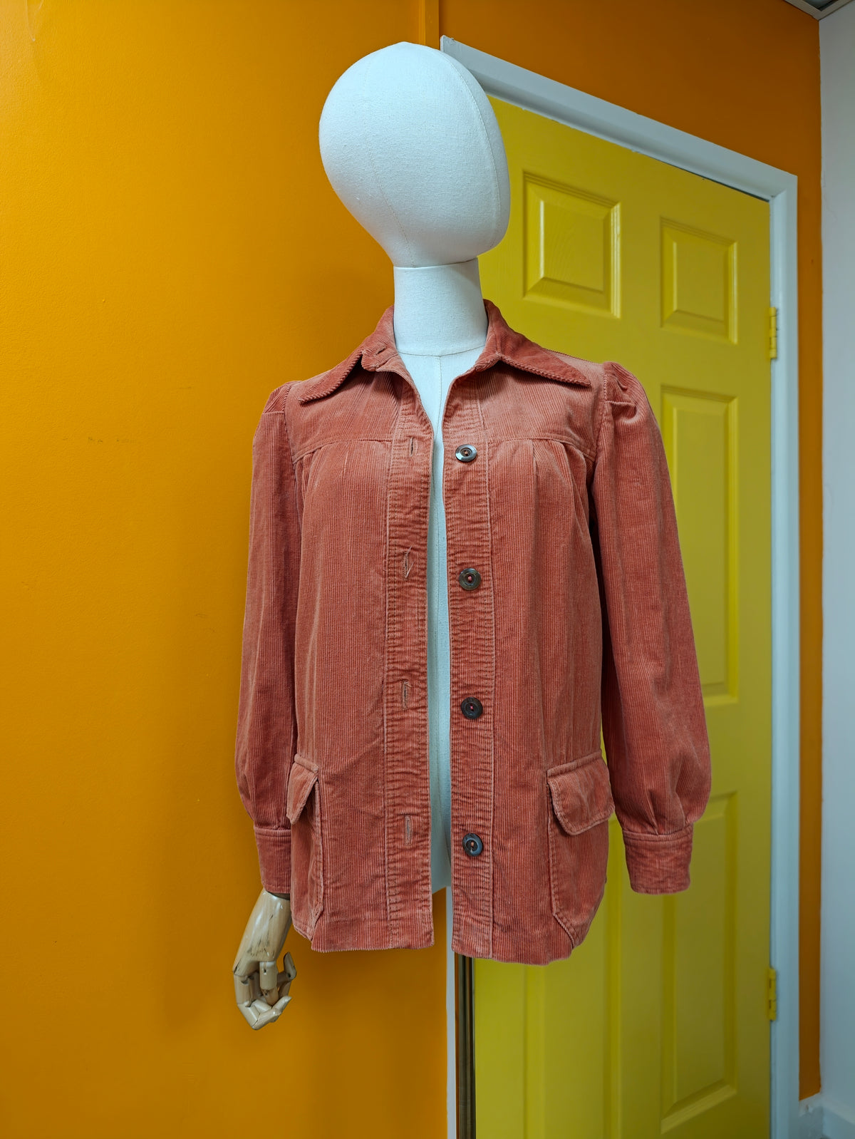 1970s belted corduroy jacket - XS/S