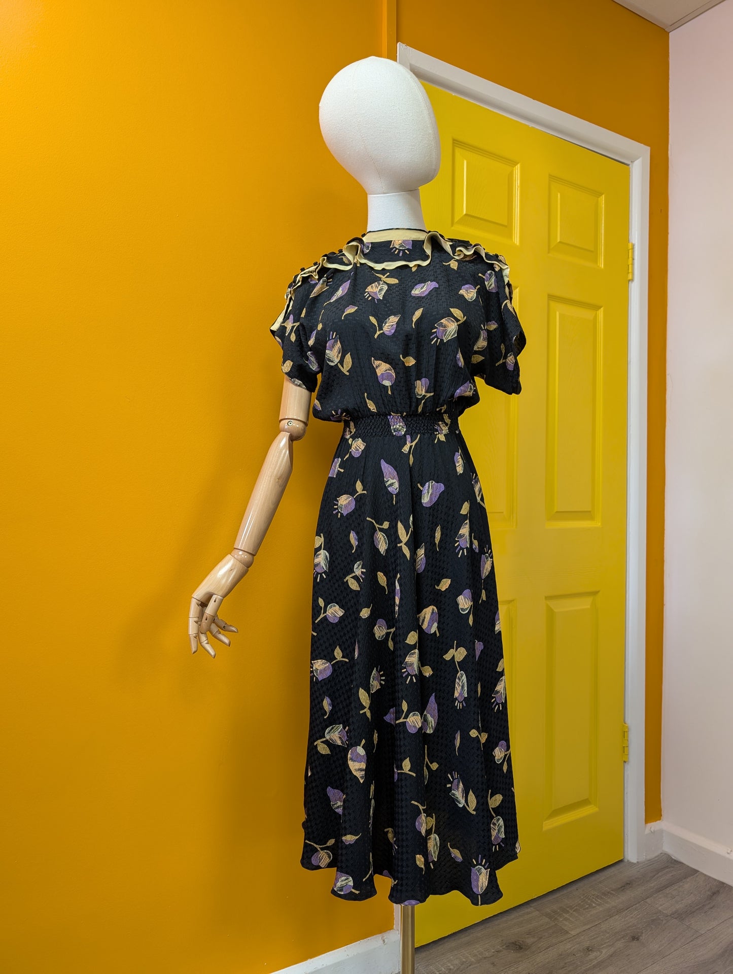 1980s Jean and Martin Pallant pure silk dress - XS/S