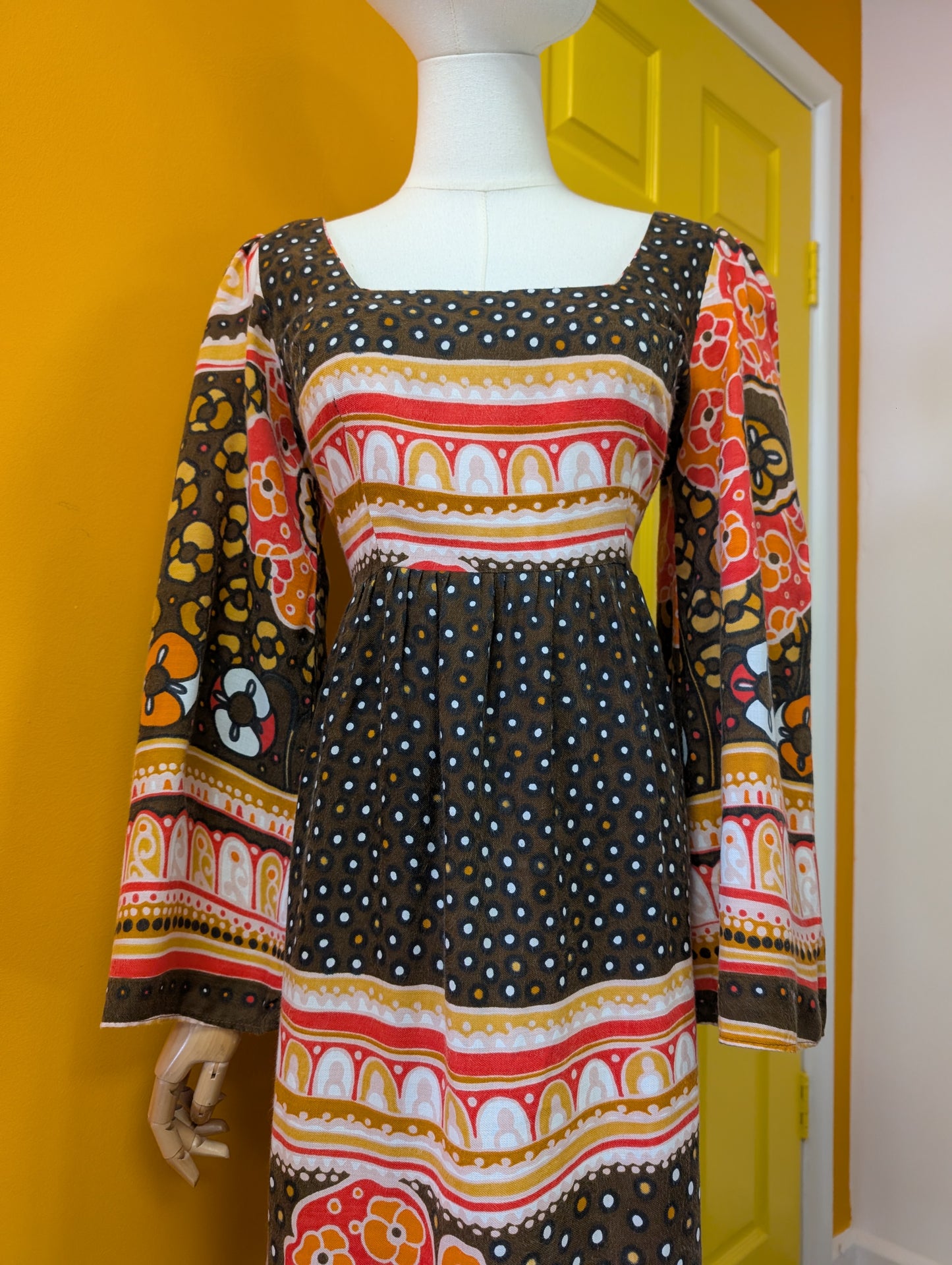 1970s St André maxi dress - M/12/14