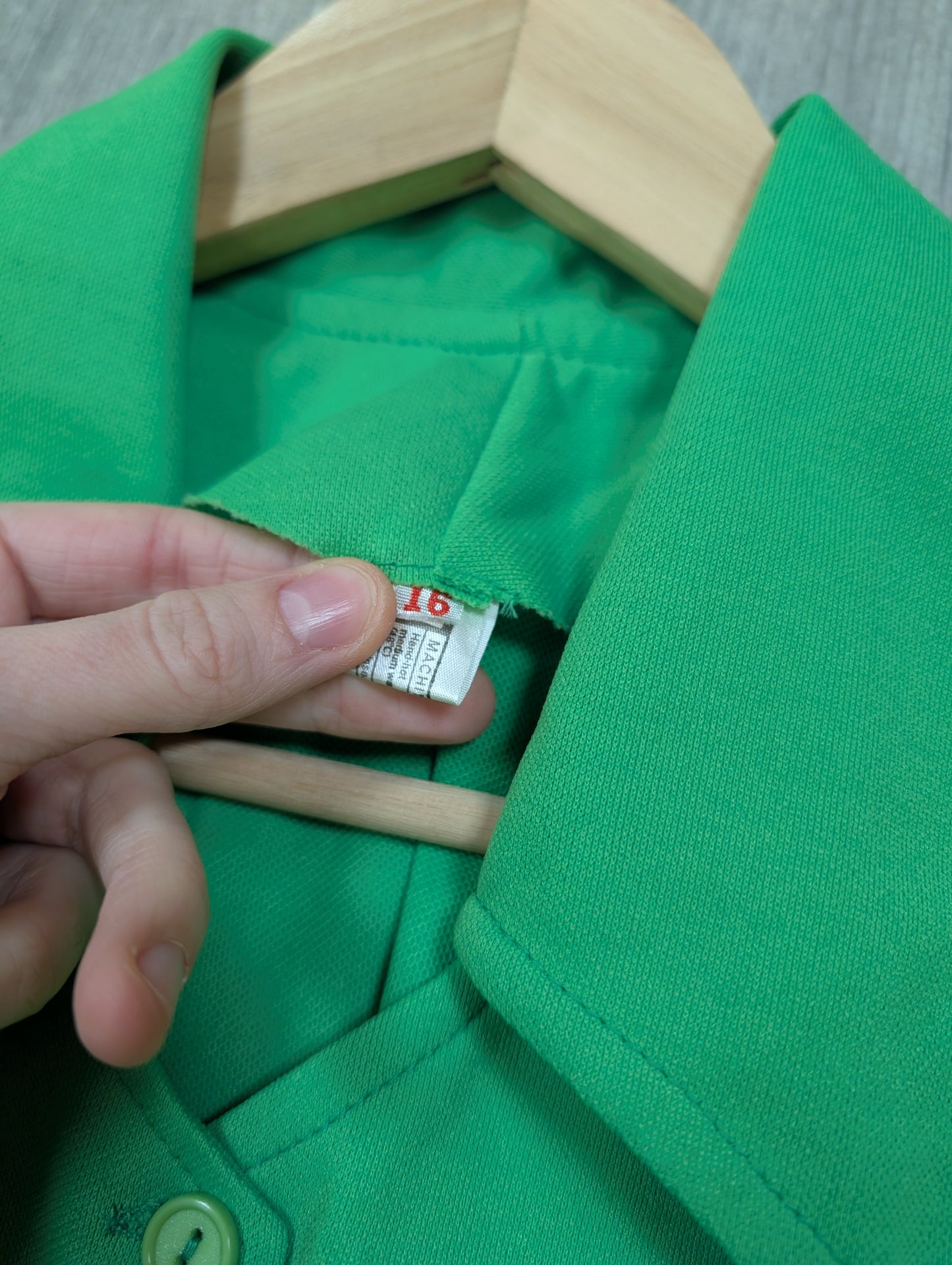 1970s green blouse - XS/S