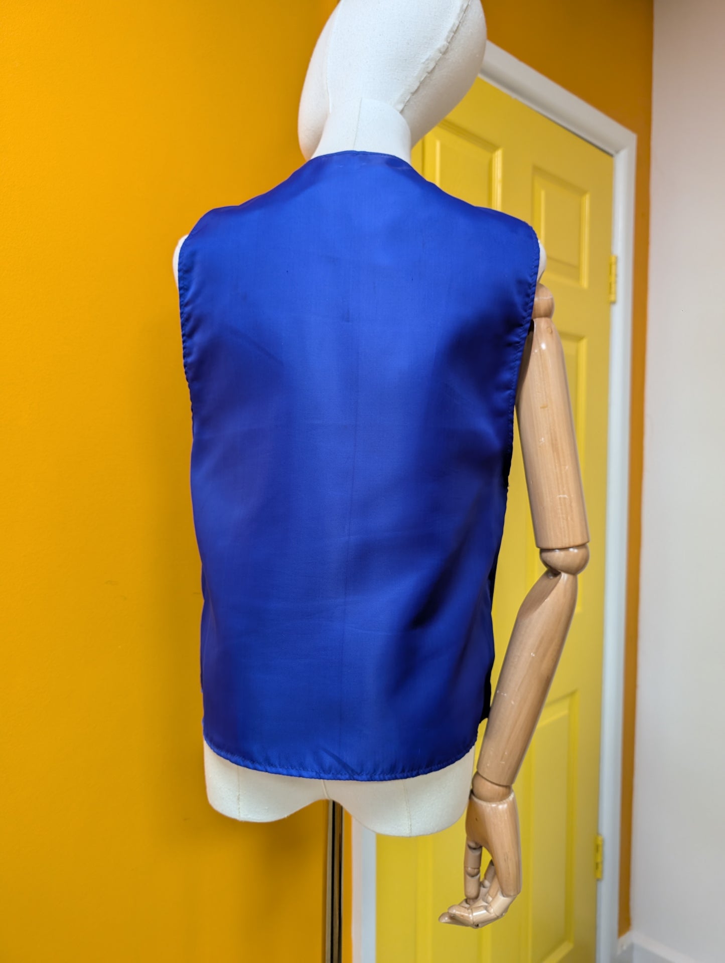 1990s Don't Stop purple suede waistcoat