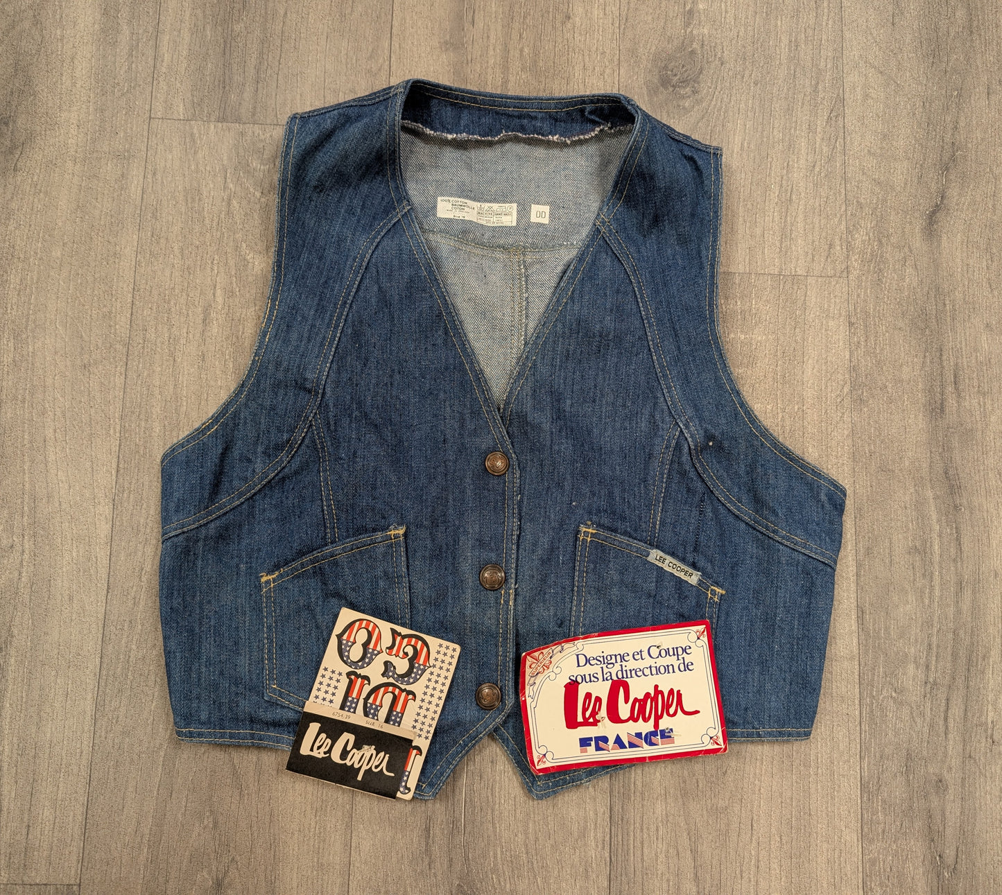 Deadstock 1970s Lee Cooper waistcoat