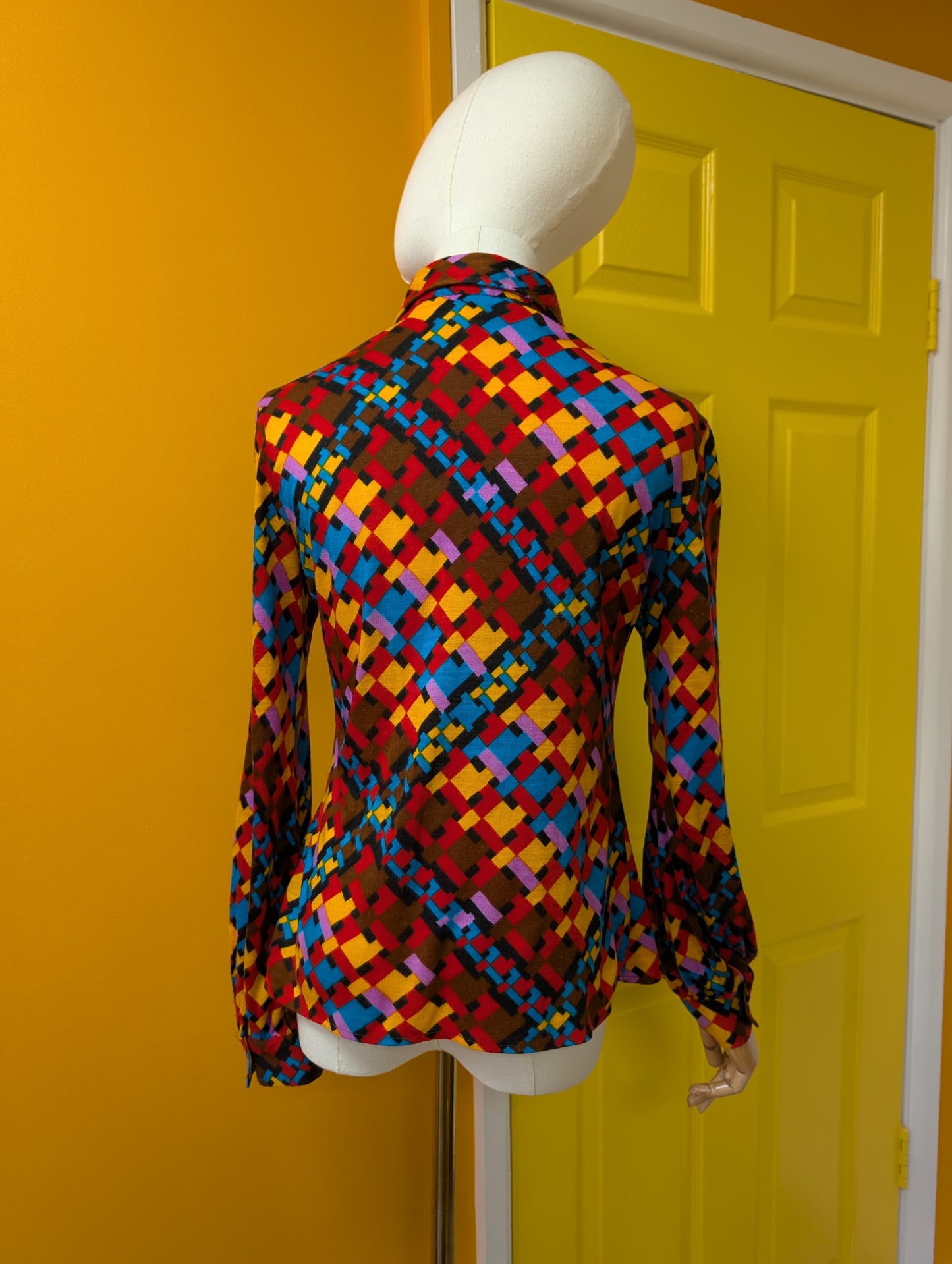 1970s St Michael dagger collar shirt - XS/S