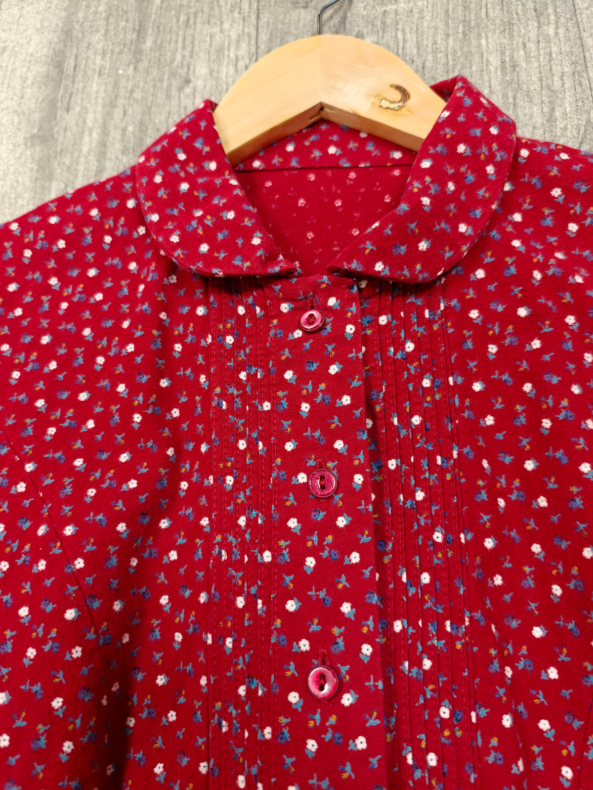 1980s St Michael cotton blouse - XS/S