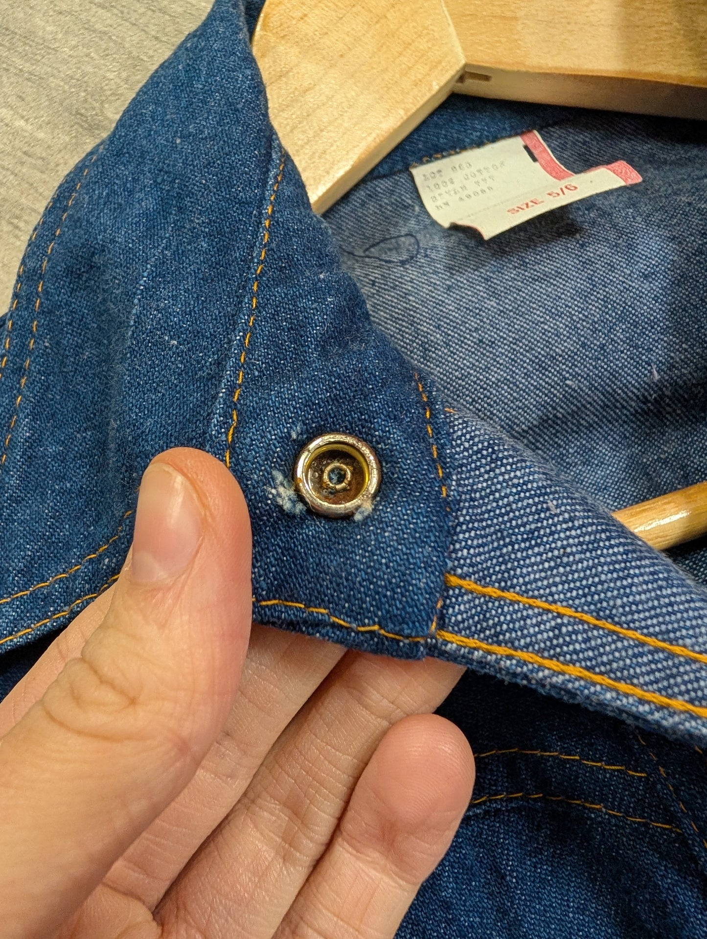 1970s denim mini dress - XS/6