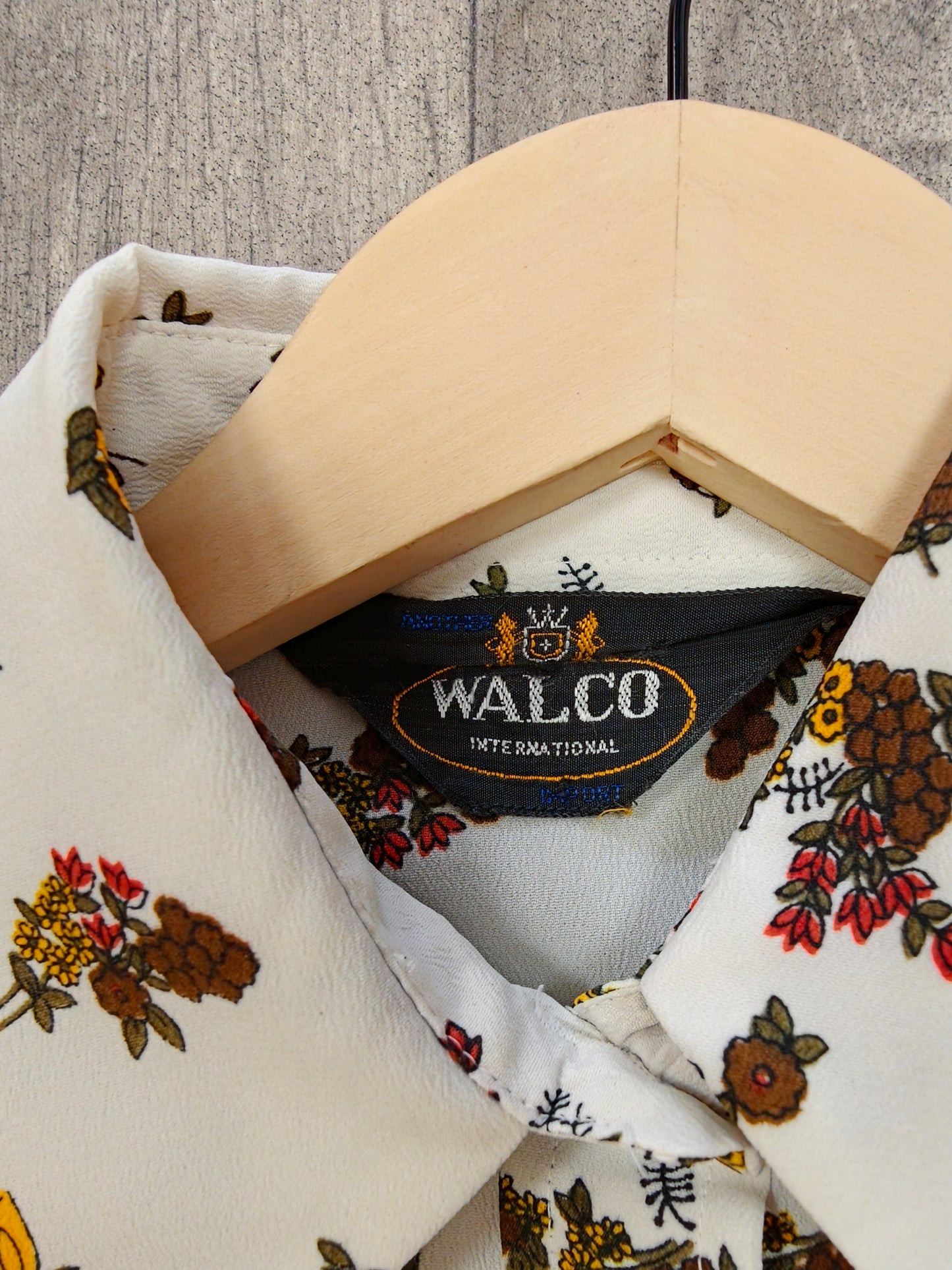 1970s Walco floral shirt - S