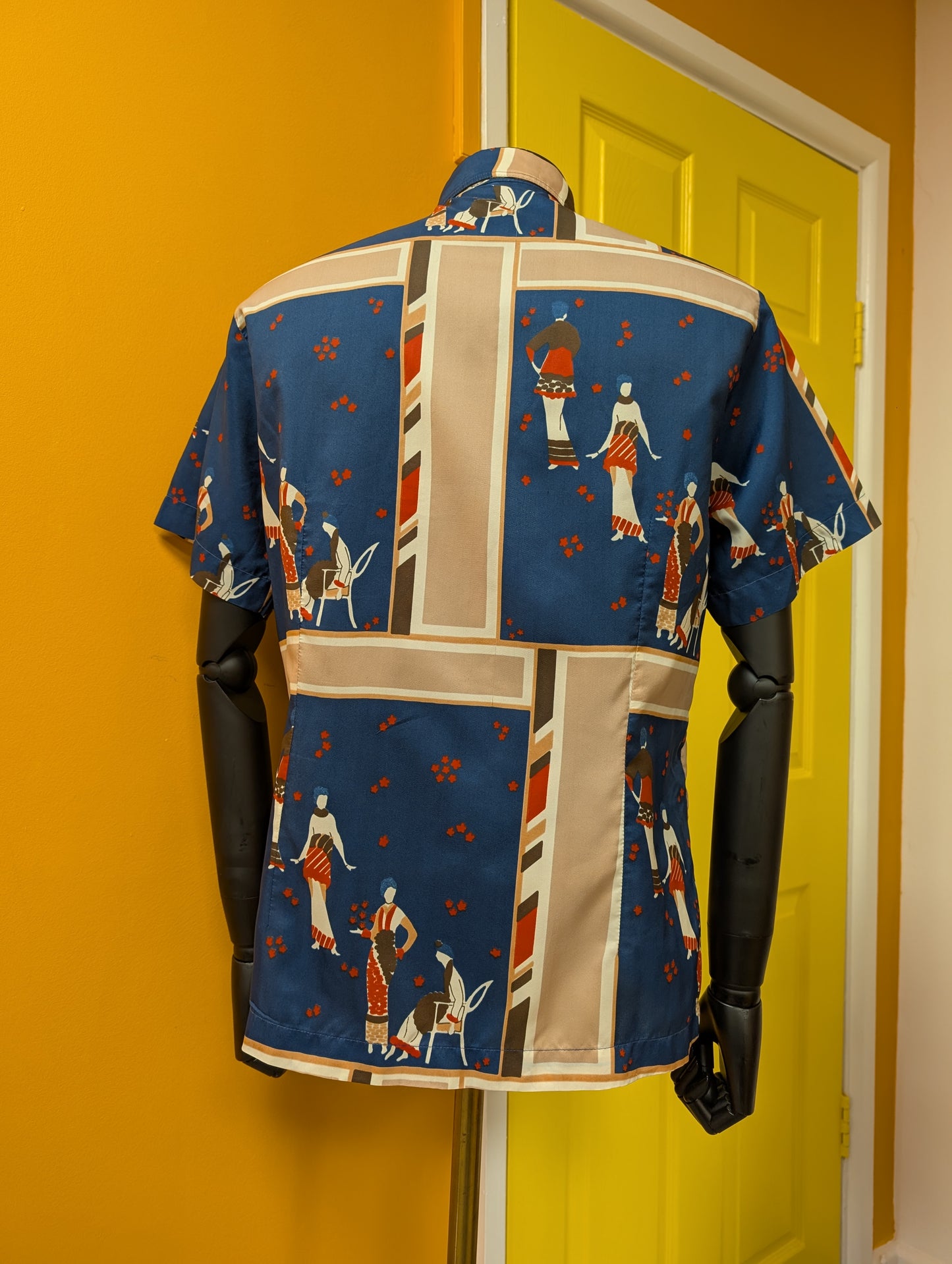 1970s Career Club by Focus novelty print shirt