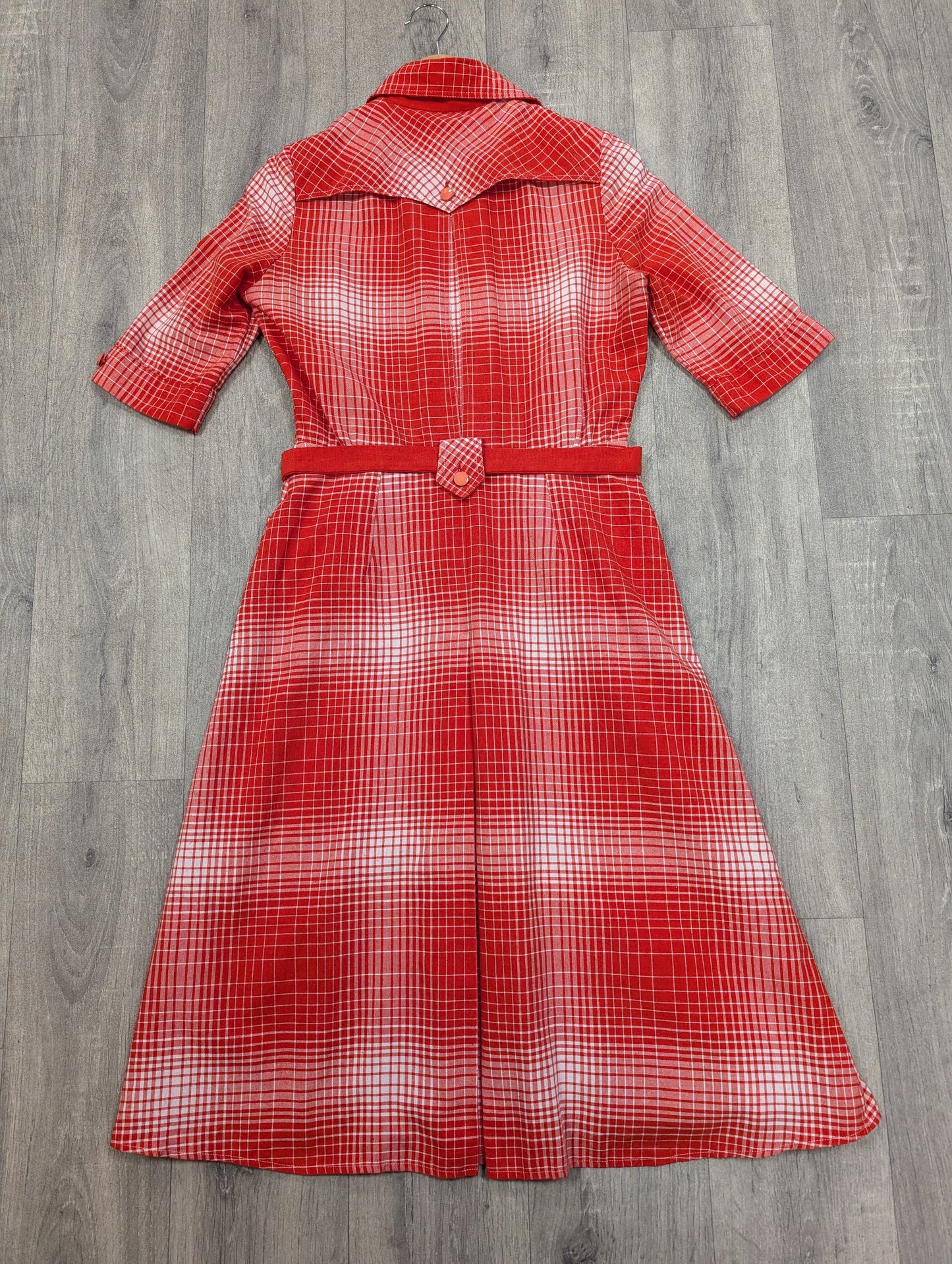 1970s Lady Ascot red dress - S/10