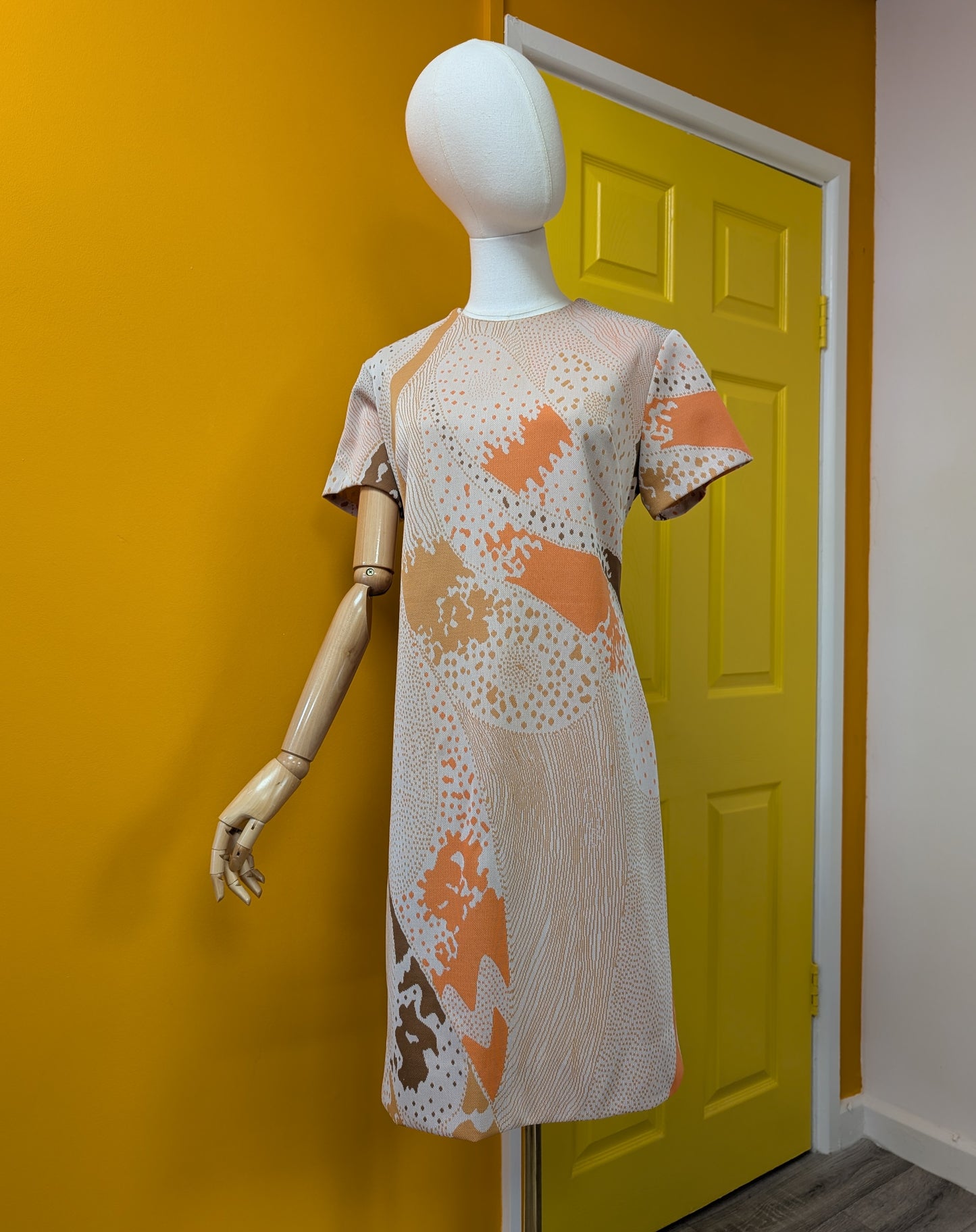 1960s crimplene dress - L/16