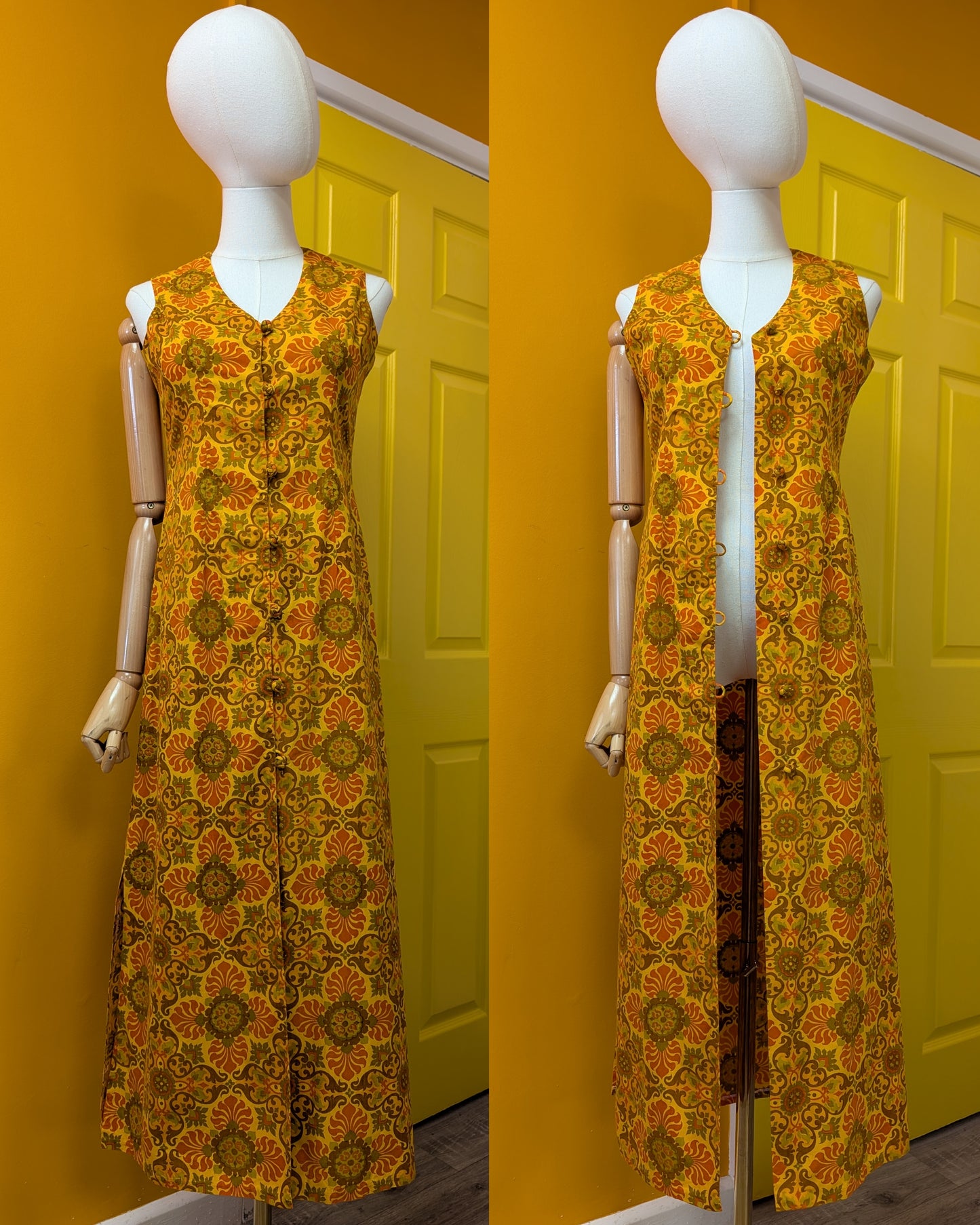 1960s Darling Bangkok psychedelic cotton dress - S/8