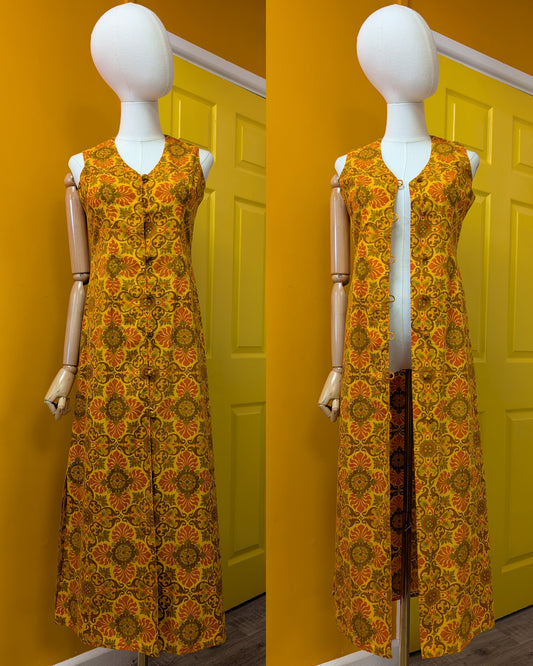 1960s Darling Bangkok psychedelic cotton dress - S/8